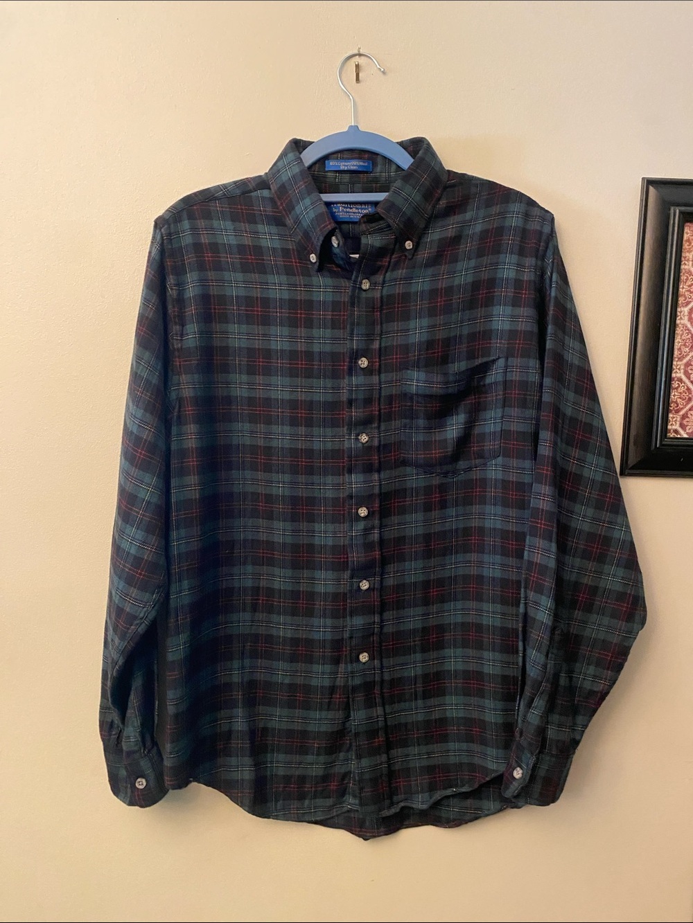 Pendleton Country Traditions Men's Plaid Button-Down Shirt - Dark Green/Navy/Red